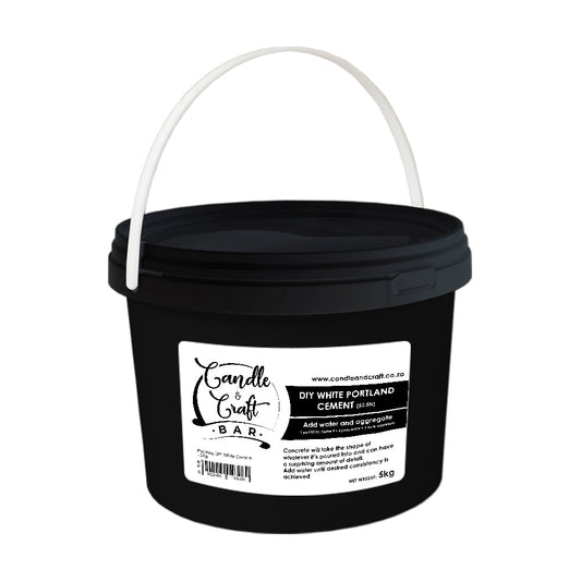 DIY White Cement - 5Kg - Candle and Craft Bar - PWPC5