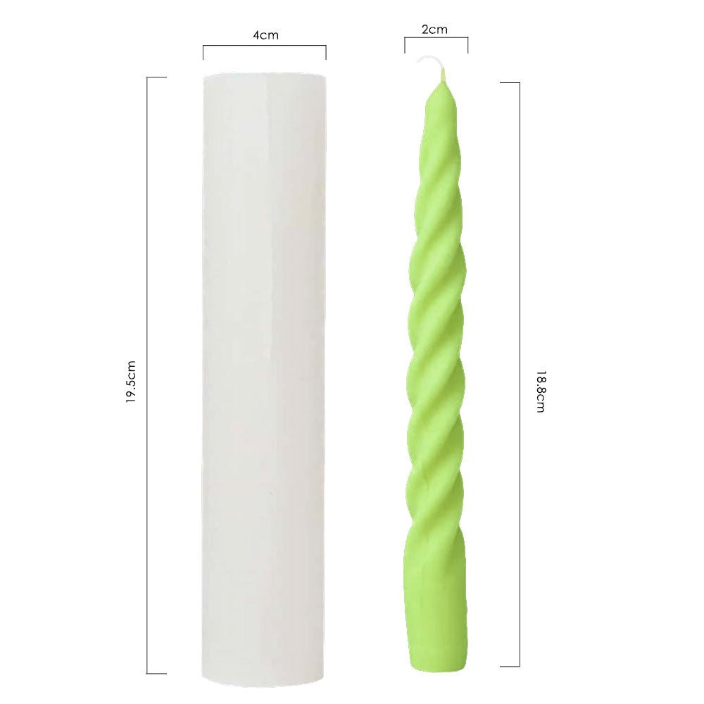 3D Silicone Candle Molds Twist - Pacifrica - CM3DTWIST