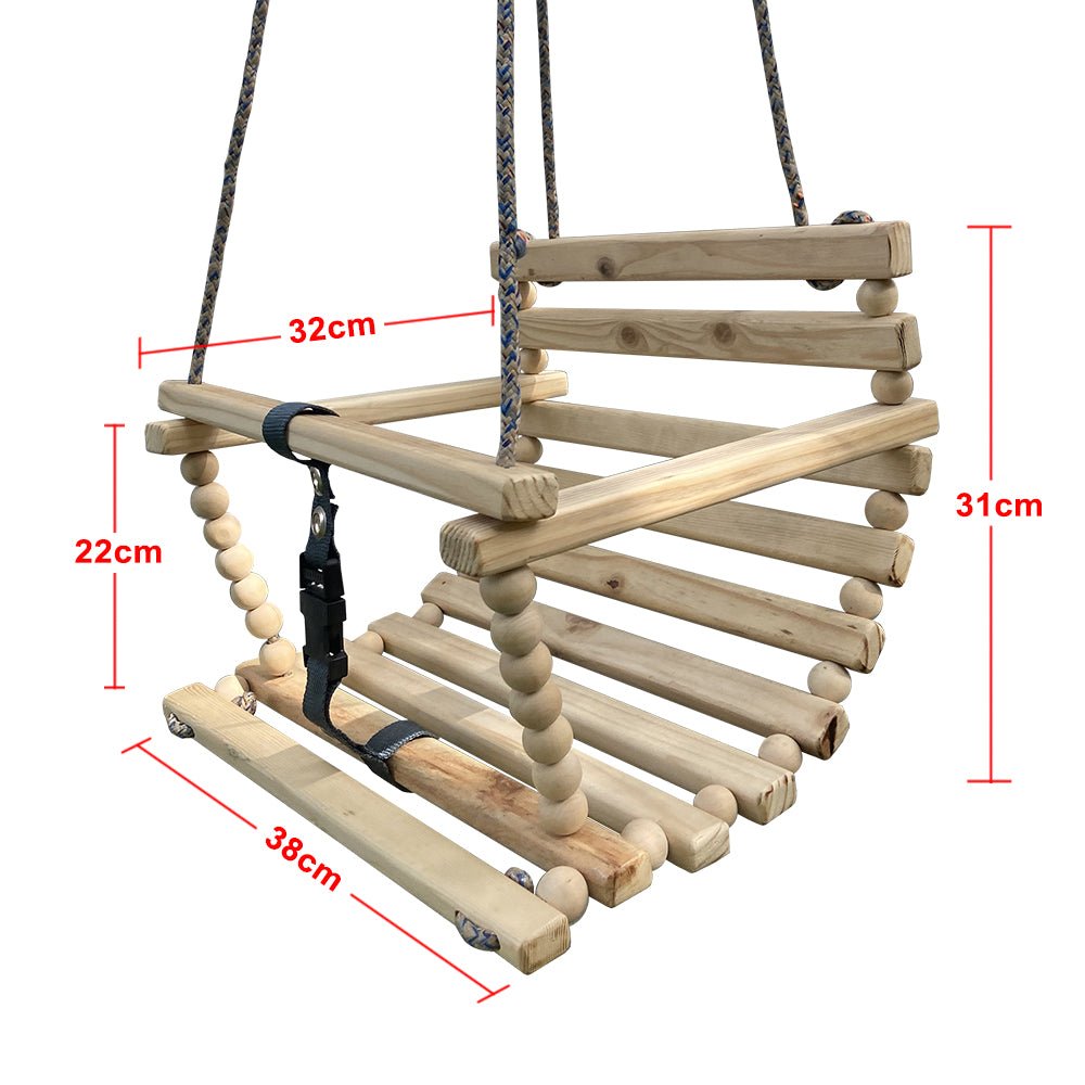 Handcrafted Wooden Baby / Toddler Swing - Pacifrica - PCBSWING