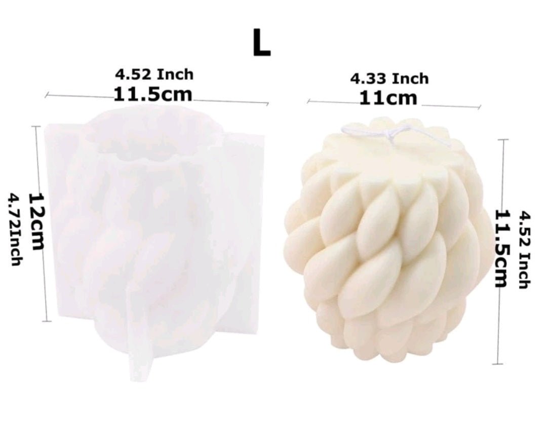 Silicone Mold Rotating Knots Large - Pacifrica -