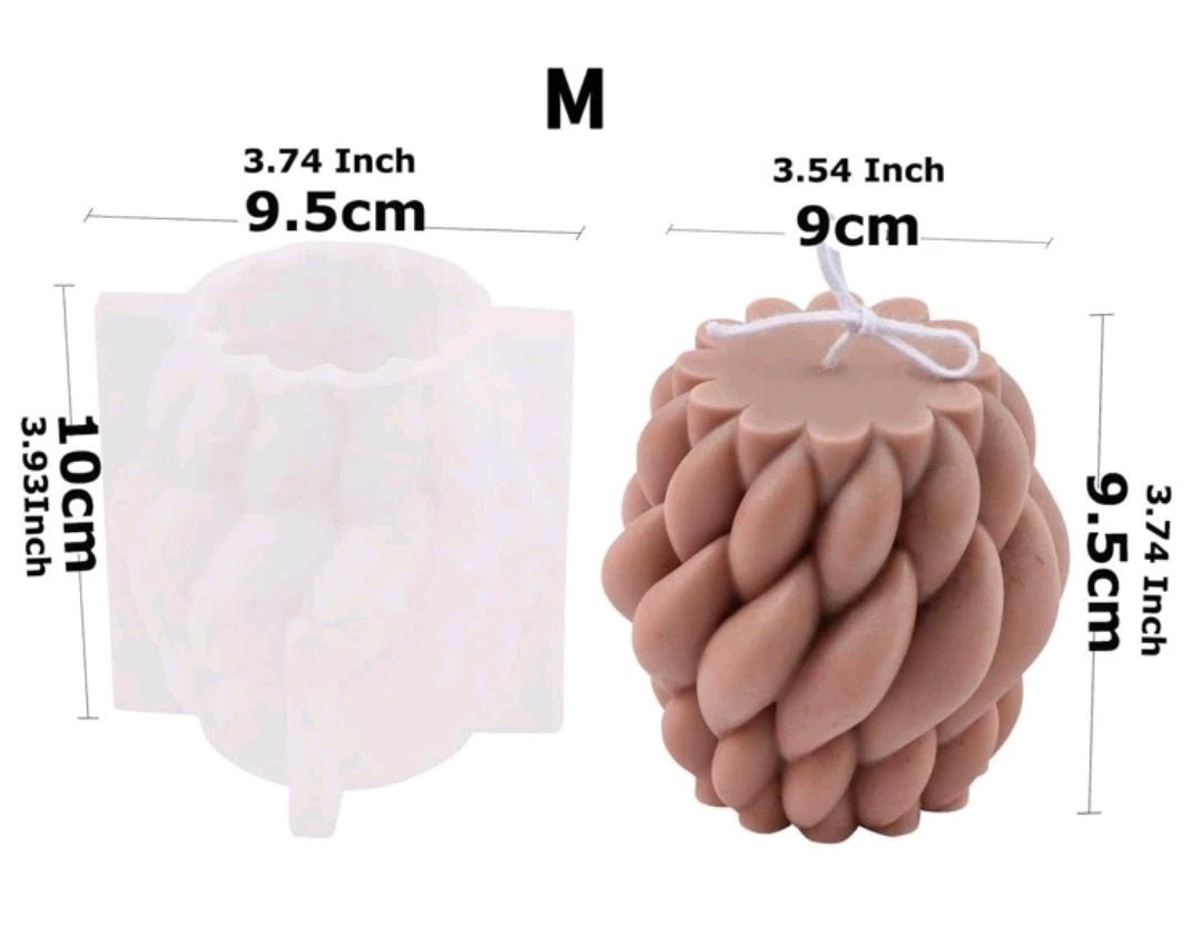 Silicone Mold Rotating Knots Medium - Pacifrica -