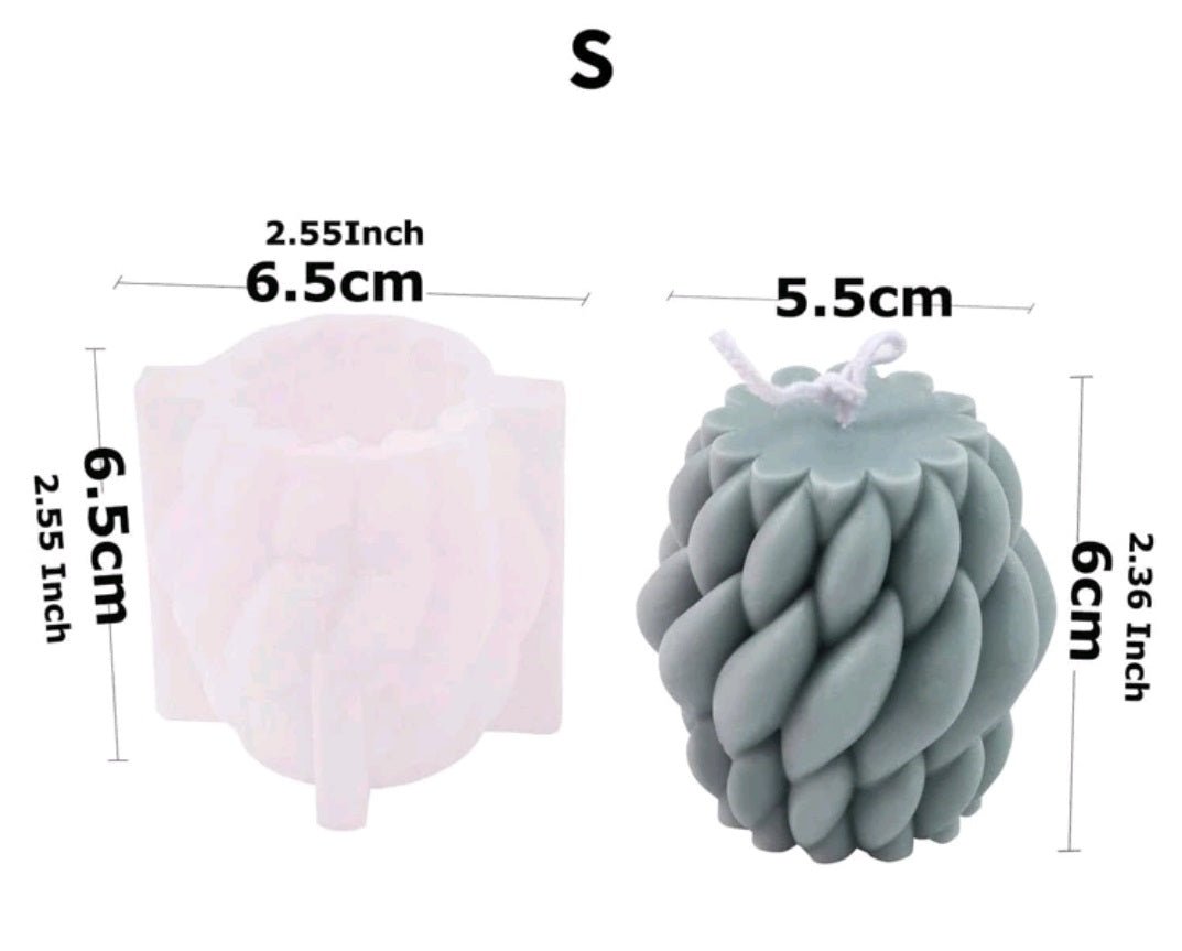 Silicone Mold Rotating Knots Small - Pacifrica -