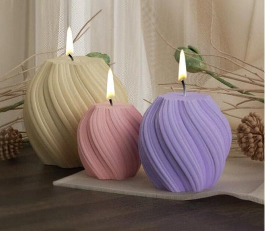 Silicone Mold Swirl Circle Medium - Pacifrica -