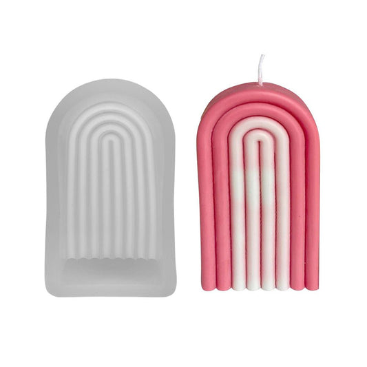 3D Silicone Candle Molds Rainbow - Pacifrica - CM3DR