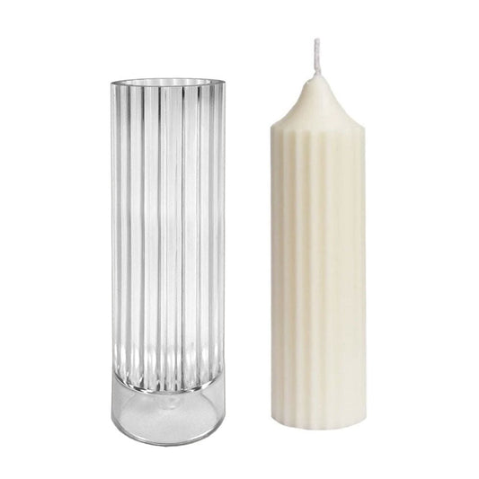 Hard Plastic Pillar Candle Mold 150mm - Pacifrica - CMPILHARD150