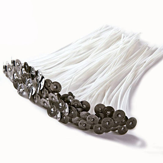 Pre-Waxed & Tabbed Candle Wicks - 1.5mm x 10cm - 100 Piece